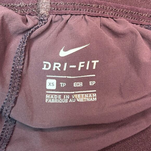 Nike Dri-Fit Red Jogger Sweatpants Size XS Zipped Pockets Athletic Activewear - Picture 6 of 11